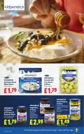 Lidl leaflet week 44 Page 12: Eridanous vegetables in sauce €2,99, Eridanous gnocchi with feta cheese & olives €1,79