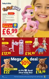 Lidl leaflet week 44 Page 18: Giant Soft Toy €14,99, Barbie Cutie Reveal €17,99