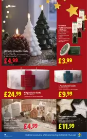 Lidl leaflet week 44 Page 22: Festive Spice Inclusion Candle €24,99, 1.7kg Inclusion Candle €9,99
