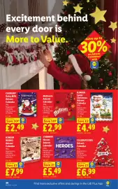 Lidl leaflet week 44 Page 24: Santa Christmas Advent Calendar €4,49, Maltesers advent calendar €2,99