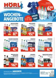 Hörl Getränke Prospekt woche 43 Seite 1: Mönchshof €15,99, RESIDENZ Mineralwasser €5,99