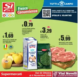 Volantino Sì con te Pagina 1: 11 Si con te la Spesa che VALE €1,69 MELA ALTO ADIGE IGP GOLDEN DELICIOUS VAL VENOSTA PRODOTTO