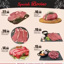 Volantino Sì con te Pagina 5: Bistecca con osso di bovino adulto €20,90, Fettine 2° scelta di bovino adulto €14,90