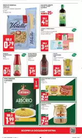 Volantino Panorama Pagina 2: Riso Arborio Curtiriso €1,99, Polpa datterini in pezzi Mutti €2,49