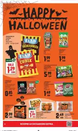 Volantino Panorama Pagina 6: Horror biscuit gecchele €2,49, Caramelle gommose halloween sweet&sour trolli €5,99