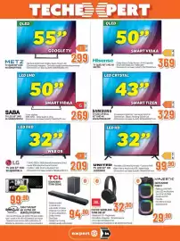 Volantino Extracoop Pagina 5: United TV LED 32" HD €99,90, SABA TV LED 50" UHD 4k €269,00