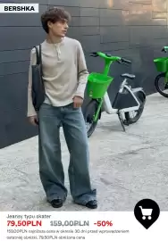 Bershka gazetka tydzień 43 Strona 6: Jeansy typu skater Bershka €79,50