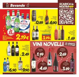 Volantino Iper Super Conveniente Pagina 19: Peroni Nastro Azzurro Birra classica/zero €2,19, Oettinger Birra Strong €0,89