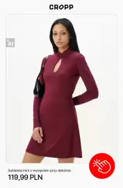 Cropp gazetka tydzień 43 Strona 4: Sukienka mini z wycięciem przy dekolcie Cropp €119,99