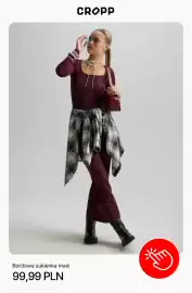 Cropp gazetka tydzień 43 Strona 7: Bordowa sukienka maxi Cropp €99,99