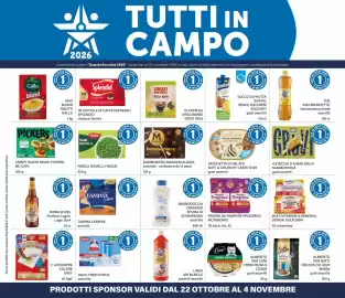 Volantino Il Gigante Pagina 18: Piselli novelli Findus €1,00, Vaschetta di gelato soft & crunchy Carte d'Or €1,00