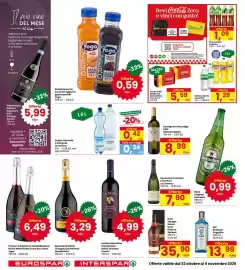 Volantino Eurospar Pagina 22: Spumante Cremant Loira Brut La Chateau €7,90, Bevanda senza zuccheri aggiunti Yoga €0,59