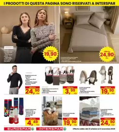 Volantino Eurospar Pagina 28: Calzino donna con cashmere Golden Lady €3,99, Coperta pile a quadri €19,90