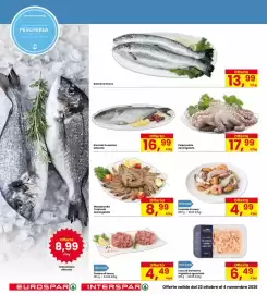 Volantino Eurospar Pagina 6: Tartare di tonno €4,49, Mazzancolla Tropicale decongelata €8,99