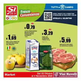 Volantino Sì con te Market Pagina 1: IS Si con te la Spesa che VALE €1,69 MELA ALTO ADIGE IGP GOLDEN DELICIOUS VAL VENOSTA