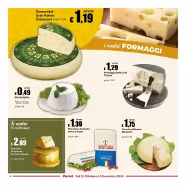 Volantino Sì con te Market Pagina 6: Provolone Auricchio dolce al taglio €1,39, Pecorino Stagionato Vecchio Stampo €2,89