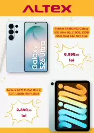 Catalog Altex săptămâna 43 Pagină 2: Apple ipad mini 7 €2.849,99, Samsung galaxy s26 ultra 5g €6.599,99