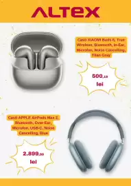 Catalog Altex săptămâna 43 Pagină 3: Casti apple airpods max 2 €2.899,99, Casti xiaomi buds 6 €500,19