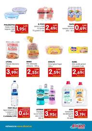 Folleto Dicost Página 2: Asevi - variedaddes de detergente liquido €3,19, Isabel - atun aceite girasol €2,69