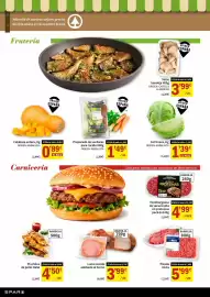 Folleto SPAR Página 2: Origen - setas bandeja €3,99, Hamburguesa de vacuno alta en proteinas €4,99