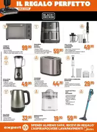 Volantino Expert Pagina 16: Tostapane Black & Decker €44,90, Spremiagrumi Black+Decker €19,90