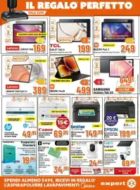 Volantino Expert Pagina 23: Redmi Pad 8 €499,00, Brother multifunzione laser DCP-L1640W €149,90