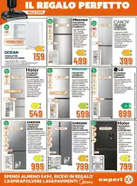 Volantino Expert Pagina 4: Hisense frigorifero doppia porta €499,00, Hisense frigorifero combinato €599,00