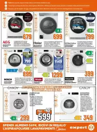 Volantino Expert Pagina 6: Bosch asciugatrice WQG243D8IT €899,00, Haier asciugatrice €699,00
