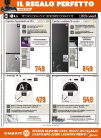 Volantino Expert Pagina 8: Asciugatrice Pompa di Calore 8 kg €549,00, Frigo LG €849,00