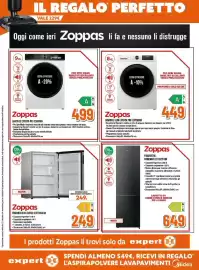 Volantino Expert Pagina 9: Lavatrice Expert Pro ZW9XWH Zoppas €499,00, Zoppas frigorifero da tavolo €249,00