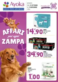 Volantino Ayoka Pagina 1: Leopet tappetini igienici basic 100 €14,90, Sheba Selezione €34,90