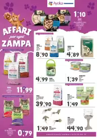 Volantino Ayoka Pagina 2: Monge all breeds adult manzo con riso €39,90, Imac gabbia camilla bianco tortora €44,90