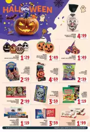 Volantino Deco Supermercati Pagina 20: Walcor Horrorween Monete Cioccolato al Latte €1,49, Lindt barrette snack €1,19