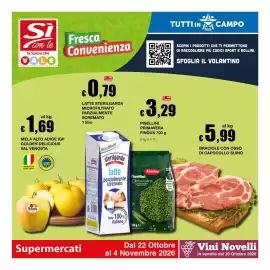 Volantino Sì con te Supermercati Pagina 1: IS Si con te la Spesa che VALE €1,69 MELA ALTO ADIGE IGP GOLDEN DELICIOUS VAL