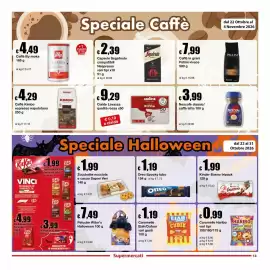Volantino Sì con te Supermercati Pagina 13: Peluche Witor's Halloween €7,49, Caffè Illy moka €4,49