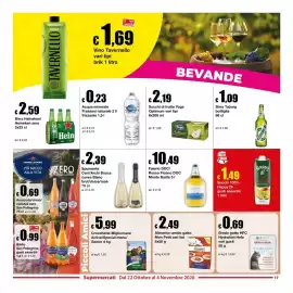 Volantino Sì con te Supermercati Pagina 17: Spumante Cent'Archi Bosca €2,39, Falerio Rosso Piceno Monte Barile €10,49