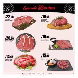 Volantino Sì con te Supermercati Pagina 5: Fiorentina di bovino adulto €22,90, Bistecca con osso di bovino adulto €20,90