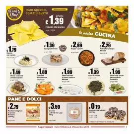 Volantino Sì con te Supermercati Pagina 7: Crescia La Corte sul Lago €3,59, Donuts rosa/zebrato €0,79