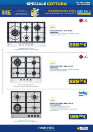 Volantino Euronics Pagina 12: Piano cottura a gas LG €229,99, Piano cottura a gas LG €299,99