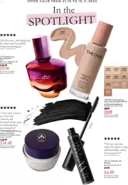 Oriflame catalogue Page 3: Royal Velvet Firming Day Cream SPF 20 €14,49, Infinita you Eau de Parfum €17,99