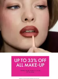 Oriflame catalogue Page 4: UP TO 33% OFF ALL MAKE-UP OFFER VALID FROM 21.10 TO 27.10.2026 Available to all VIP Customers and