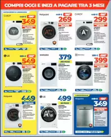 Volantino Elettrosintesi Pagina 4: Candy lavatrice €299,00, Asciugatrice LG €549,00