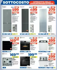 Volantino Elettrosintesi Pagina 5: Frigorifero Candy €279,00, Electrolux lavastoviglie €399,00