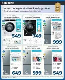 Volantino Elettrosintesi Pagina 9: Frigorifero Combinato EcoFlex AI €599,00, Asciugatrice Ai-Control €749,00