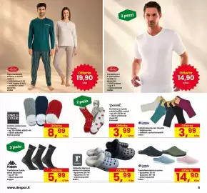 Volantino Interspar Pagina 5: Calzino antiscivolo in sherpa Enrico Coveri €8,99, Ciabatta donna o uomo con sherpa Rubin €5,99
