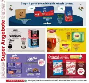 Volantino Interspar Pagina 10: jebote Super Angebote Super A NARABICA Scopri il gusto inimitabile delle miscele Lavazza