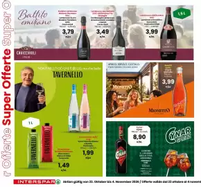 Volantino Interspar Pagina 12: Lambrusco di Sorbara DOC Amabile o Secco Cavicchioli €3,49, Cynar €8,90