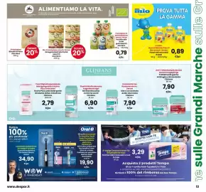 Volantino Interspar Pagina 13: Pouchies alla frutta Alce Nero €0,79, Fruttipuree assortiti Alice Nero