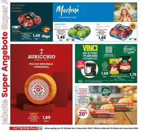 Volantino Interspar Pagina 2: Mele Granny Marlene €1,49, Mele Fuji €1,49