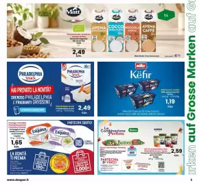 Volantino Interspar Pagina 3: Exquisa Il Fresco Cremoso Senza Lattosio €1,65, Philadelphia Snack €2,49